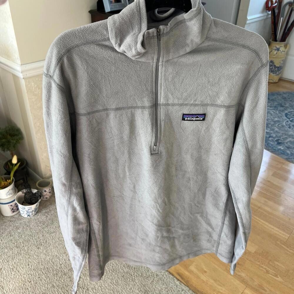 Patagonia men’s fleece pullover grey medium‎